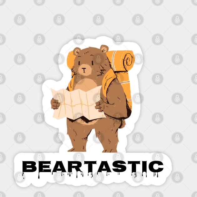 That Beartastic Bear Camping Sticker by Bushveld Nights